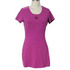 BE ACTIVE in this PUMA TEESHIRT DRESS with Side Stripes SIZE M